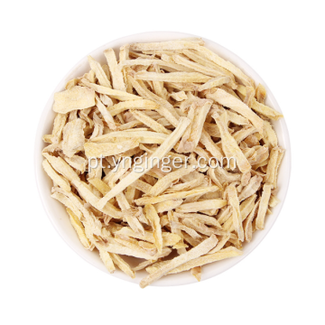 Tiras pequenas de gengibre de rizoma de Yunnan desidratadas
